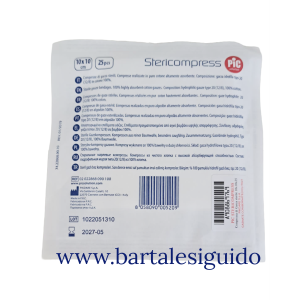 GARZA STERILE 10X10 RICAMBIO PER VALIGETTA PRONTO SOCCORSO