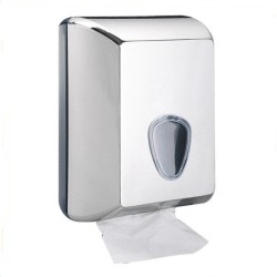 DISPENSER CARTA IGIENICA INTERFOGLIATA IN ABS CROMATO