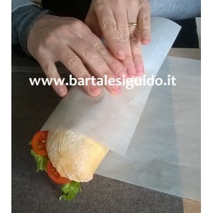 CARTA PER AVVOLGERE FOOD  - PERGAMINO ARGENTO  25 X 37 CM KG.10