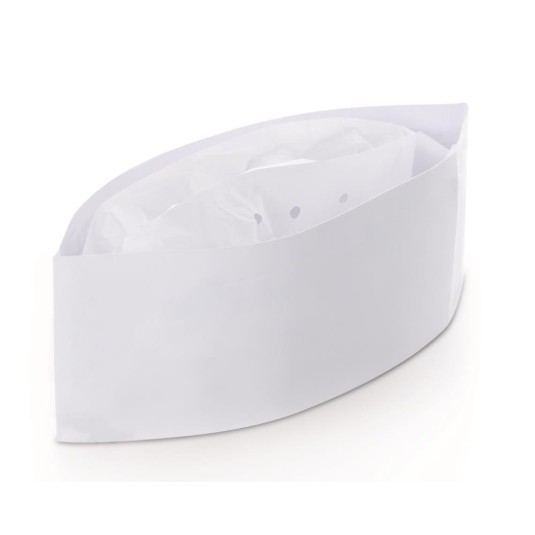 CAPPELLO MODELLO BUSTINA RISTOCAP IN CARTA - DISPOSITIVO DI PROTEZIONE IGIENICA HACCP - PZ.100 CAPPELLO MODELLO BUSTINA RISTOCAP IN CARTA - DISPOSITIVO DI PROTEZIONE IGIENICA HACCP - PZ.100