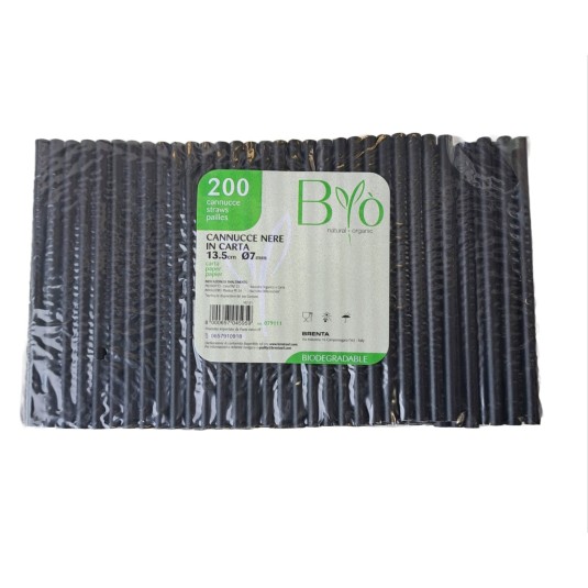 CANNUCCE IN CARTA BIODEGRADABILI CM 13 PZ 200 X 5