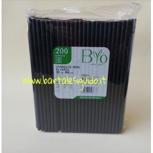CANNUCCE IN CARTA BIODEGRADABILI CM 20  PZ 200 X5