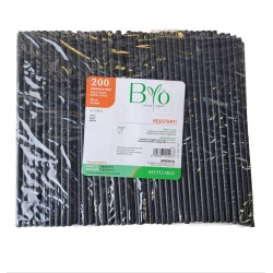 CANNUCCE NERE IN CARTA COMPOSTABILI CM 20 PZ.200