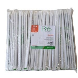 CANNUCCE IN CARTA IMBUSTATE SINGOLARMENTE LUNGHE CM 20 PZ.200