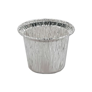 VASCHETTE MIGNON MONOPORZIONE IN ALLUMINIO ALTE  PER FLAN E FINGERFOOD - 100 PZ