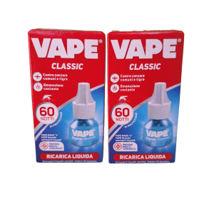 RICARICA INSETTICIDA LIQUIDA PER DIFFUSORE ELETTRICO VAPE 60 NOTTI X2