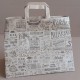 100 SHOPPER ASPORTO IN CARTA  DECORATA SMALL 27 +16X H 29