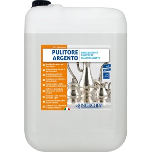 DETERGENTE DISOSSIDANTE LUCIDANTE  PER OGGETTI IN ARGENTO 1X 10 LT TANICA