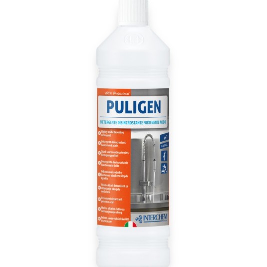 DETERGENTE ANTICALCARE DISINCROSTANTE FORTEMENTE ACIDO PULIGEN 1 LT
