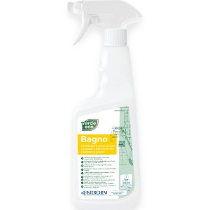 DETERGENTE SANITARI E SUPERFICI DEL BAGNO VERDE ECO 750ML PRODOTTO A RIDOTTO IMPATTO AMBIENTALE ECOLABEL