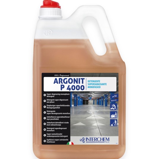 DETERGENTE INDUSTRIALE SGRASSANTE MONOFASICO HACCP ARGONIT P4000 LT.5 DETERGENTE INDUSTRIALE SGRASSANTE MONOFASICO HACCP ARGONIT P4000 LT.5