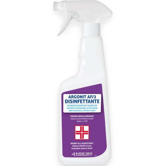 DISINFETTANTE  INODORE PER ATTREZZATURE  ALIMENTARI  ARGONIT AF 2  ML 750 