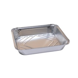 VASCHETTE ALLUMINIO 8 PORZIONI 50 PZ    UTILIZZABILI CON COPERCHIO