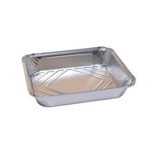 VASCHETTE ALLUMINIO 8 PORZIONI 50 PZ    UTILIZZABILI CON COPERCHIO