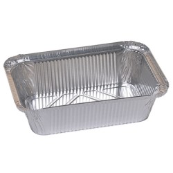 VASCHETTE ALLUMINIO 3 PORZIONI 100 PZ UTILIZZABILI CON COPERCHIO