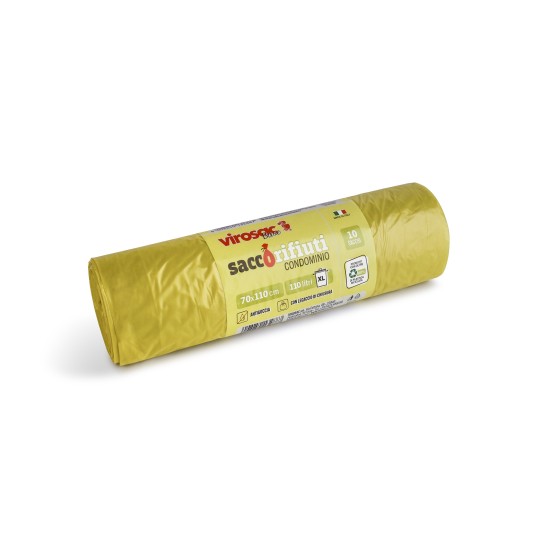SACCHI NETTEZZA GIALLI A ROTOLO 70X110 240 PZ SACCHI NETTEZZA GIALLI A ROTOLO 70X110 240 PZ