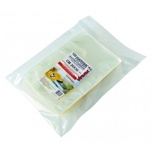 BUSTE SOTTOVUOTO E COTTURA  LISCE PER ALIMENTI 100 PZ 20 X 30