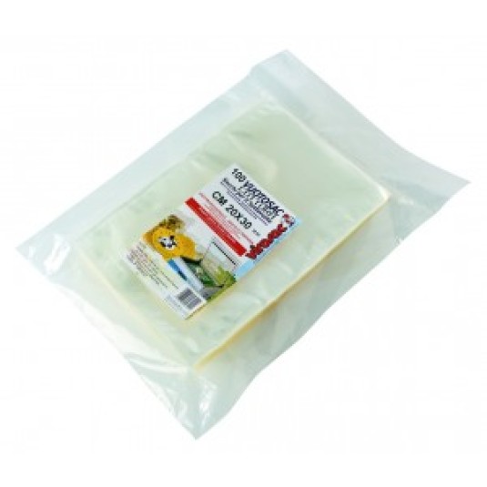 BUSTE SOTTOVUOTO E COTTURA  LISCE PER ALIMENTI 100 PZ 20 X 30