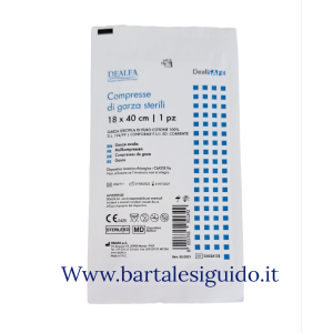 GARZA STERILE 18X40 RICAMBIO PER VALIGETTA PRONTO SOCCORSO