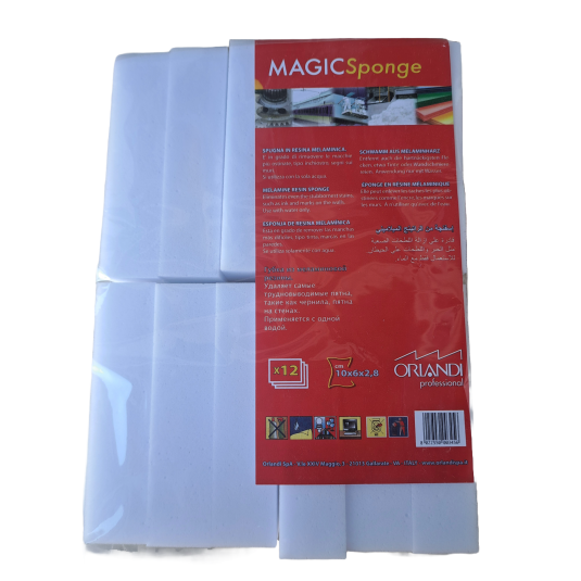 SPUGNA CANCELLAMACCHIA IN RESINA MELAMMINICA  12 PZ