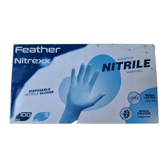 GUANTI MONOUSO NITRILE AZZURRO LEGGERI - SMALL GUANTI MONOUSO NITRILE AZZURRO LEGGERI - SMALL