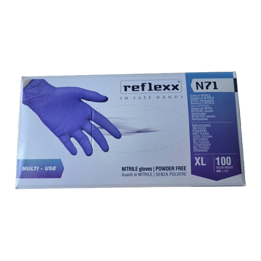GUANTI MONOUSO IN NITRILE AZZURRO PZ.100 - LARGE GUANTI MONOUSO IN NITRILE AZZURRO PZ.100 - LARGE
