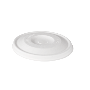 COPERCHI FLAT PER BICCHIERONI IN POLPA DI CELLULOSA ML 350  - CONFEZIONE DA 50 PZ