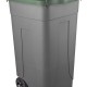 BIDONE  RACCOLTA DIFFERENZIATA CON RUOTE E COPERCHIO - CAPACITA' LT 80