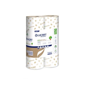 CARTA IGIENICA HOTEL FASCETTATA IN CARTA NATURAL 72 ROTOLI