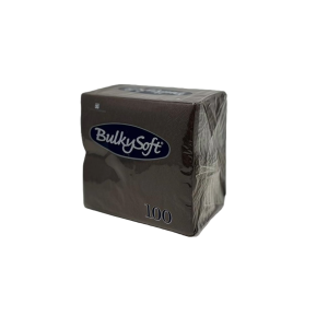 TOVAGLIOLI APERITIVO IN CARTA      24 X 24 cm MARRONE CIOCCOLATO 100 TOVAGLIOLI