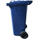 BIDONE INDUSTRIALE  BLU 120 LITRI  - CERTIFICATO UNI EN 840