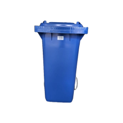BIDONE INDUSTRIALE  BLU 120 LITRI  - CERTIFICATO UNI EN 840