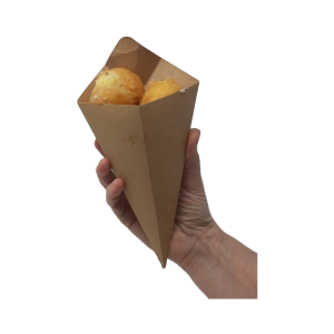 CONO IN CARTONCINO PER ASPORTO CIBO SECCO  - PZ. 25  MISURA SMALL