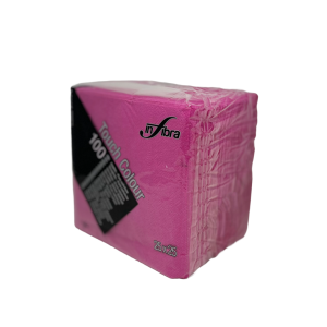 TOVAGLIOLI APERITIVO IN CARTA 24 X 24 cm  FUCSIA 100 TOVAGLIOLI