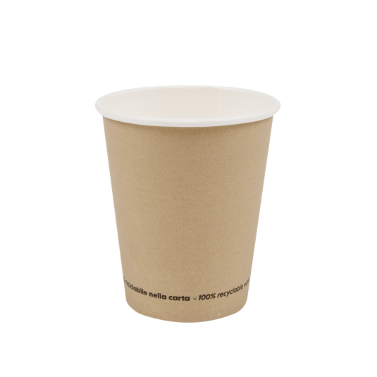 BICCHIERI CAPPUCCINO CARTONCINO AVANA ML 250 RICICLABILE 50 PZ BICCHIERI CAPPUCCINO CARTONCINO AVANA ML 250 RICICLABILE 50 PZ