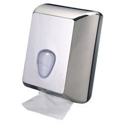 DISPENSER CARTA IGIENICA INTERFOGLIATA IN ABS CROMATO