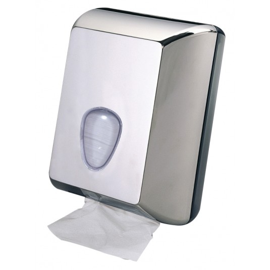 DISPENSER CARTA IGIENICA INTERFOGLIATA IN ABS CROMATO
