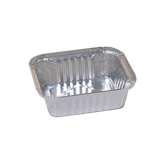 VASCHETTE ALLUMINIO 1 PORZIONE 100 PZ UTILIZZABILE CON COPERCHIO