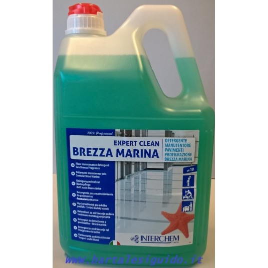 DETERGENTE PAVIMENTO PROFUMATO BREZZA MARINA 4 x 5lt DETERGENTE PAVIMENTO PROFUMATO BREZZA MARINA 4 x 5lt