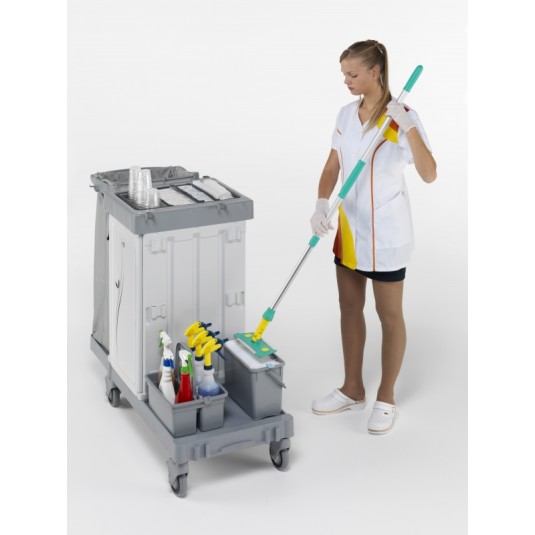 VELCRO SYSTEM  LAVAGGIO DEL PAVIMENTO, DELLE PARETI E DEI SOFFITTI PANNO MICRORICCIO CM 40