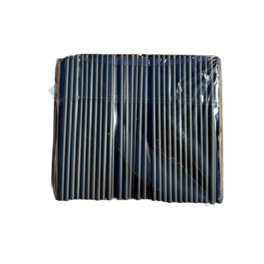 CANNUCCE NERE IN PLA COMPOSTABILI CM 20 PZ.250