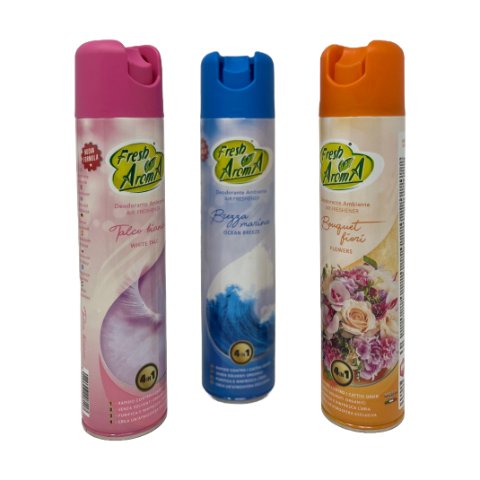 DEODORANTE SPRAY PER AMBIENTI ML 300 - PROFUMAZIONI VARIE DEODORANTE SPRAY PER AMBIENTI ML 300 - PROFUMAZIONI VARIE