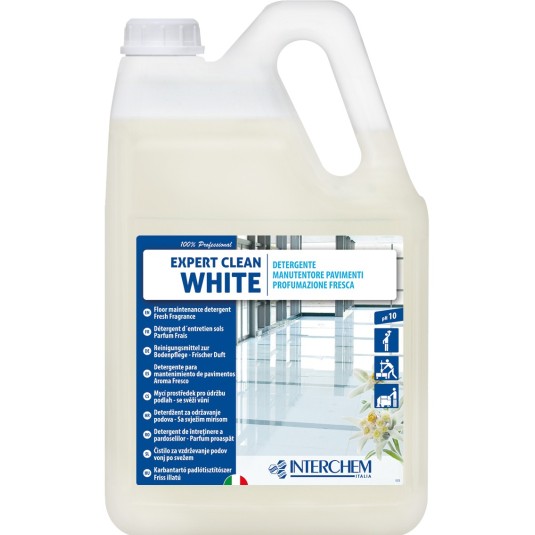 DETERGENTE PAVIMENTO PROFUMATO EXPERT CLEAN WHITE TANICA 4 X5 LT DETERGENTE PAVIMENTO PROFUMATO EXPERT CLEAN WHITE TANICA 4 X5 LT