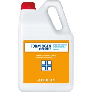 DISINFETTANTE BATTERICIDA LEVURICIDA INODORE   A BASE DI SALI QUATERNARI DI AMMONIO NUOVO FORMIOGEN