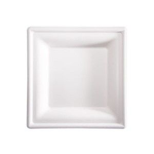 PIATTI  QUADRATI 16 X 16 IN POLPA DI CELLULOSA PZ.50
