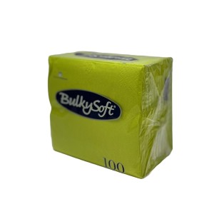 TOVAGLIOLI APERITIVO IN CARTA      24 X 24 cm VERDE MELA 100 TOVAGLIOLI